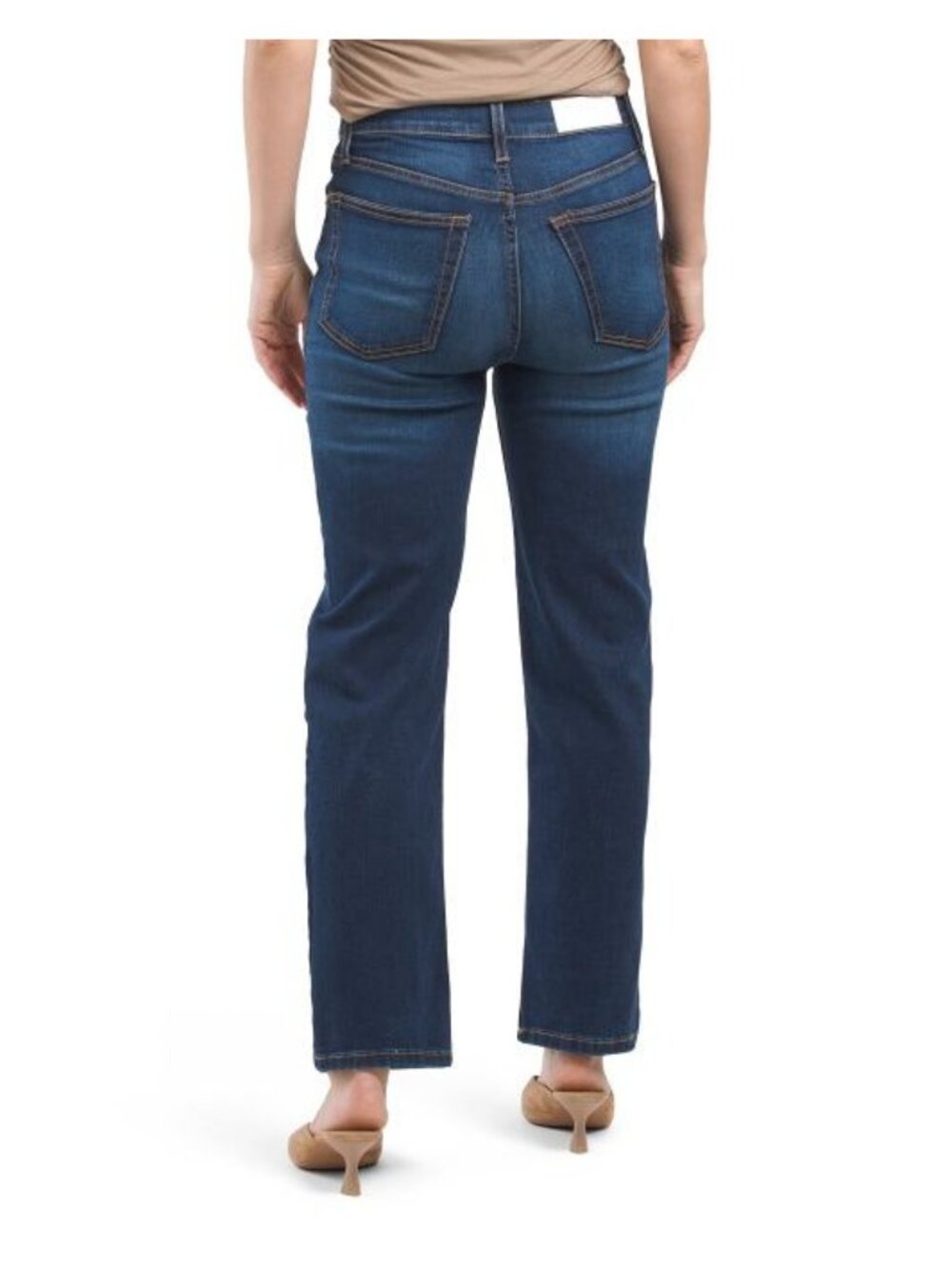 Re/Done 70s High-Rise Stove Pipe Jeans - Deep Faded Blue, Size 30, New with Tags - Picture 2 of 5